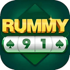 Rummy 91 game app logo
